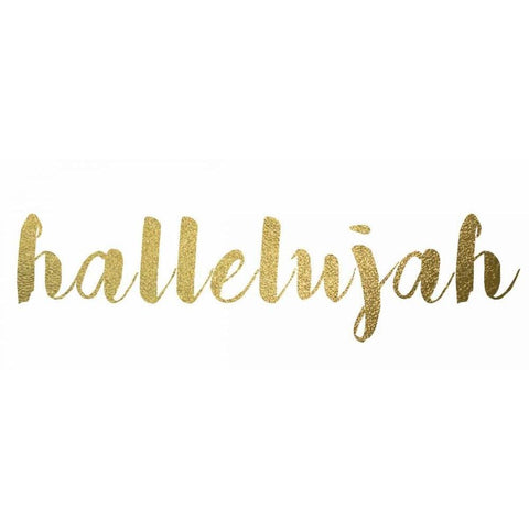 Hallelujah Gold Ornate Wood Framed Art Print with Double Matting by Greene, Taylor