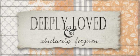 Deeply Loved 2 White Modern Wood Framed Art Print with Double Matting by Greene, Taylor