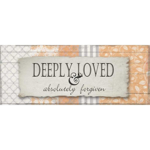 Deeply Loved 2 Black Modern Wood Framed Art Print with Double Matting by Greene, Taylor