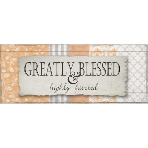 Greatly Blessed 2 Gold Ornate Wood Framed Art Print with Double Matting by Greene, Taylor