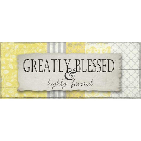 Greatly Blessed 2 White Modern Wood Framed Art Print by Greene, Taylor