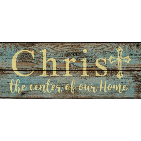 Christ Center White Modern Wood Framed Art Print by Greene, Taylor