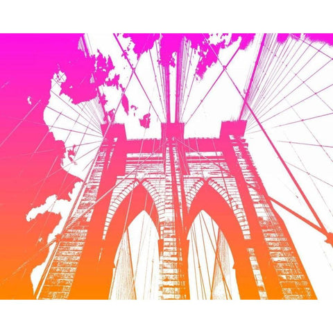 BRIDGE White Modern Wood Framed Art Print by Greene, Taylor