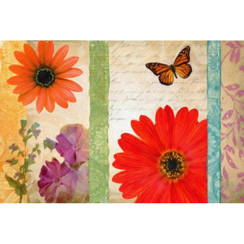 Floral Rhapsody I White Modern Wood Framed Art Print by Greene, Taylor