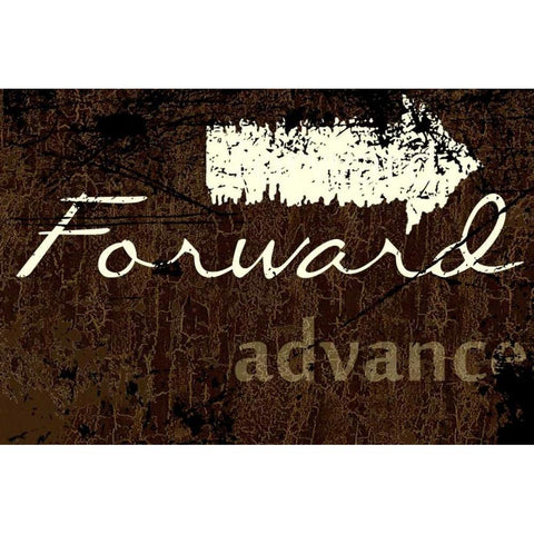 FORWARD Gold Ornate Wood Framed Art Print with Double Matting by Greene, Taylor