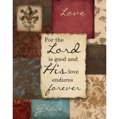 For The Lord Black Modern Wood Framed Art Print with Double Matting by Greene, Taylor