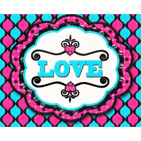 LOVE White Modern Wood Framed Art Print by Greene, Taylor