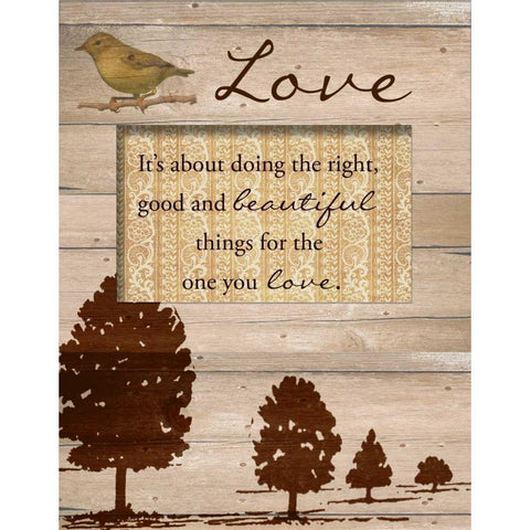 Love White Modern Wood Framed Art Print by Greene, Taylor