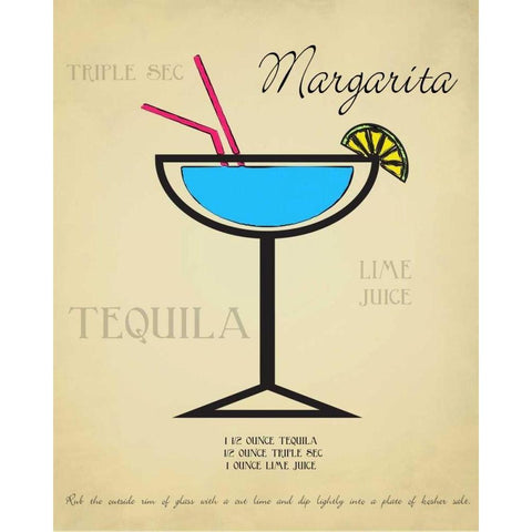 Margarita White Modern Wood Framed Art Print by Greene, Taylor