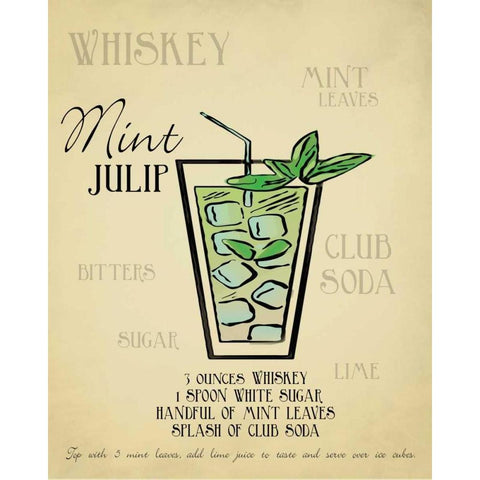 Mint Julip Single Gold Ornate Wood Framed Art Print with Double Matting by Greene, Taylor