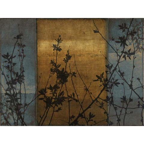 SIMPLE SILHOUETTE BRONZE Gold Ornate Wood Framed Art Print with Double Matting by Greene, Taylor