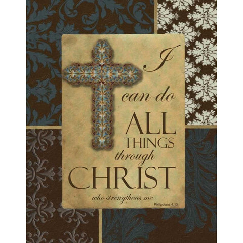 I CAN DO ALL Black Modern Wood Framed Art Print with Double Matting by Greene, Taylor