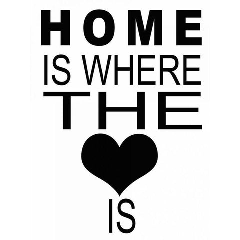 HOME IS WHERE Gold Ornate Wood Framed Art Print with Double Matting by Greene, Taylor