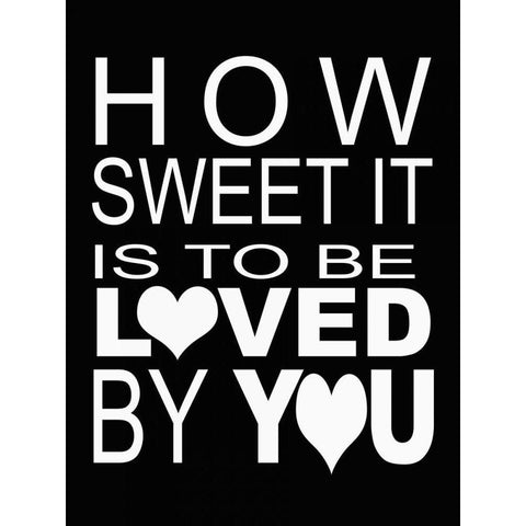 HOW SWEET B Black Modern Wood Framed Art Print by Greene, Taylor