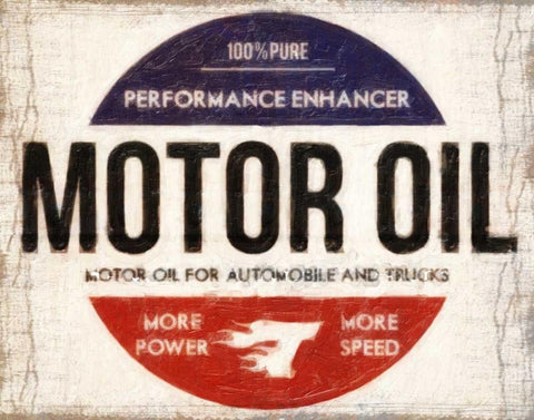 MOTOR OIL Black Ornate Wood Framed Art Print with Double Matting by Greene, Taylor