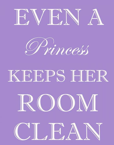 PRINCESS CLEAN ROOM Black Ornate Wood Framed Art Print with Double Matting by Greene, Taylor