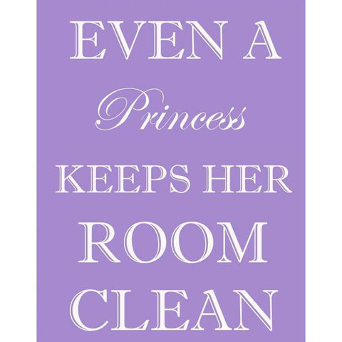 PRINCESS CLEAN ROOM Black Modern Wood Framed Art Print by Greene, Taylor