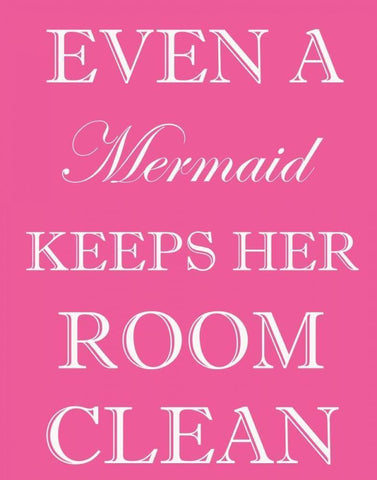 MERMAID CLEAN ROOM Black Ornate Wood Framed Art Print with Double Matting by Greene, Taylor