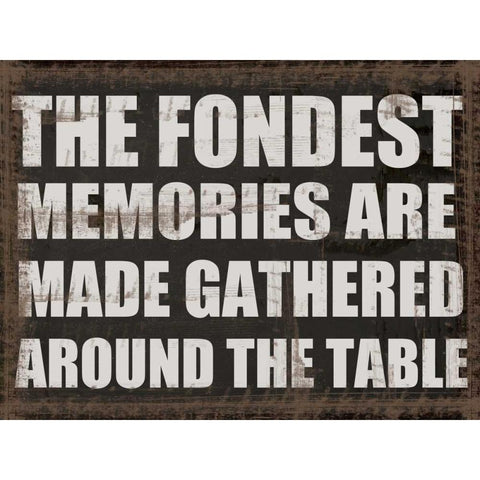 FONDEST MEMORIES Black Modern Wood Framed Art Print with Double Matting by Greene, Taylor