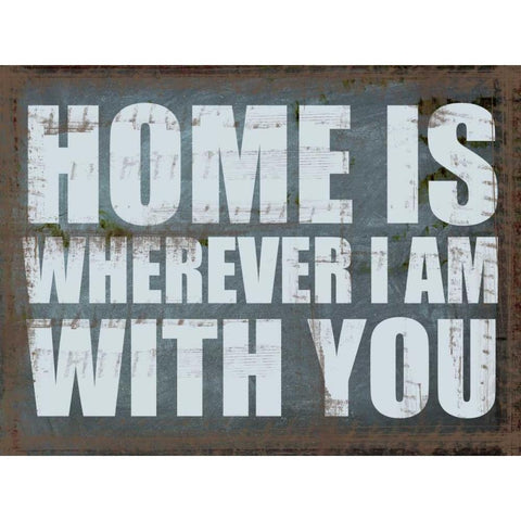 Home Is White Modern Wood Framed Art Print by Greene, Taylor