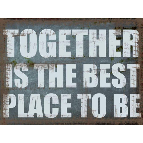 Together Is White Modern Wood Framed Art Print by Greene, Taylor