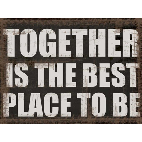 TOGETHER Gold Ornate Wood Framed Art Print with Double Matting by Greene, Taylor