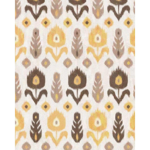 IKAT EARTH I Gold Ornate Wood Framed Art Print with Double Matting by Greene, Taylor