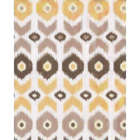 IKAT EARTH II Gold Ornate Wood Framed Art Print with Double Matting by Greene, Taylor
