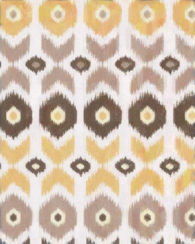 IKAT EARTH II White Modern Wood Framed Art Print with Double Matting by Greene, Taylor