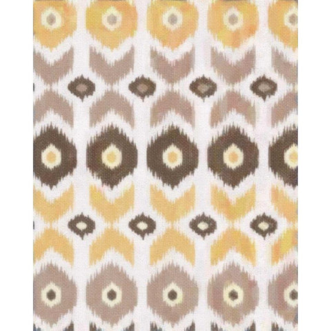 IKAT EARTH II White Modern Wood Framed Art Print by Greene, Taylor