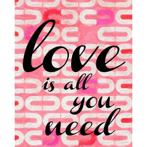 LOVE IS ALL YOU NEED 1 Gold Ornate Wood Framed Art Print with Double Matting by Greene, Taylor