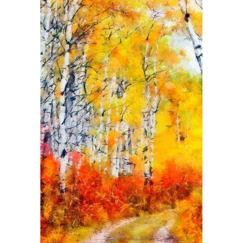 The Path White Modern Wood Framed Art Print by Greene, Taylor