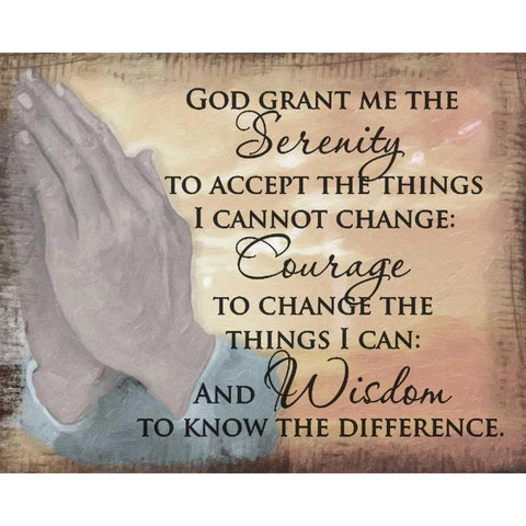 PRAYING HANDS C Gold Ornate Wood Framed Art Print with Double Matting by Greene, Taylor