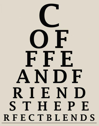 COFFEE CHART White Modern Wood Framed Art Print with Double Matting by Greene, Taylor