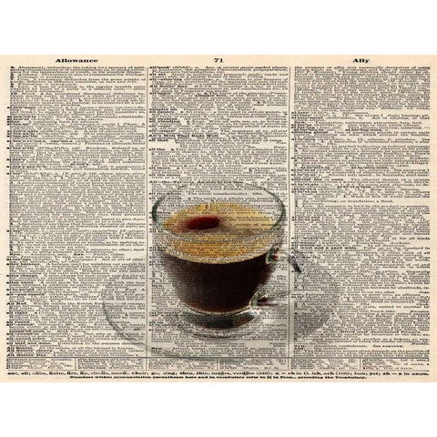 ESPRESSO Black Modern Wood Framed Art Print by Greene, Taylor