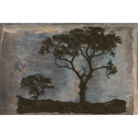 TREE HORIZON II White Modern Wood Framed Art Print by Greene, Taylor