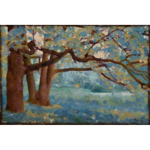 Azure Landscape  White Modern Wood Framed Art Print by Greene, Taylor