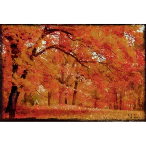 HARVEST LANDSCAPE White Modern Wood Framed Art Print by Greene, Taylor