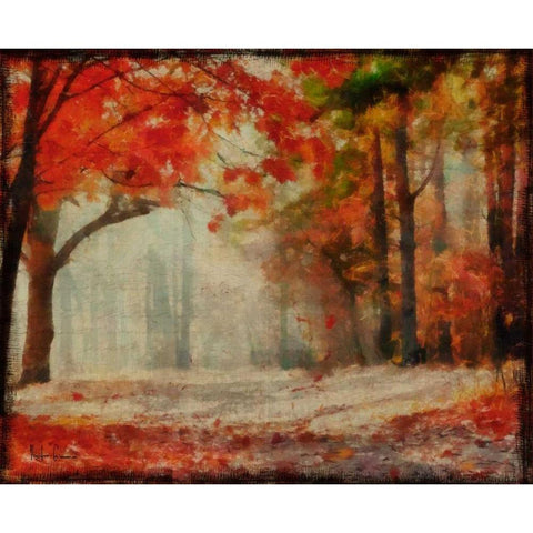 HARVEST LANDSCAPE 2 White Modern Wood Framed Art Print by Greene, Taylor