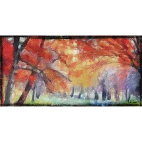 PRISM LANDSCAPE Black Modern Wood Framed Art Print with Double Matting by Greene, Taylor