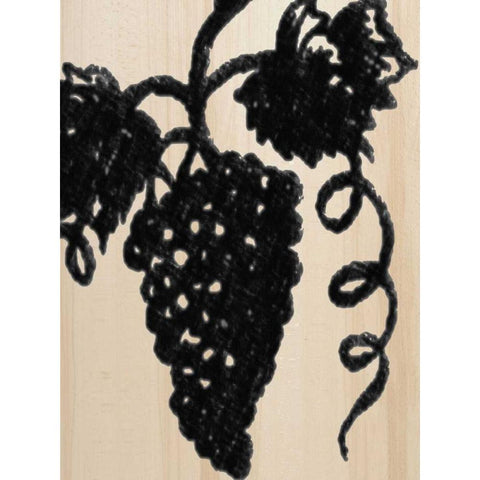 The Grapes Black Modern Wood Framed Art Print with Double Matting by Greene, Taylor