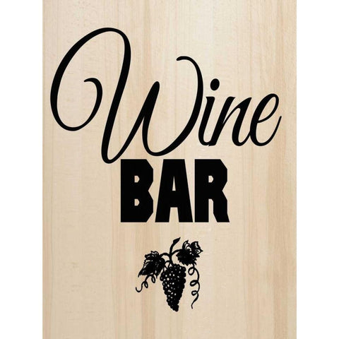 The Wine Bar Black Modern Wood Framed Art Print with Double Matting by Greene, Taylor