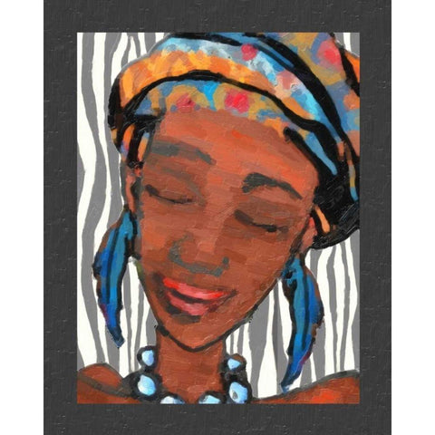 Ebony Beauty I Black Modern Wood Framed Art Print with Double Matting by Greene, Taylor