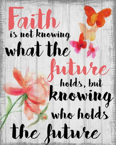 Faith Is Not Black Ornate Wood Framed Art Print with Double Matting by Greene, Taylor