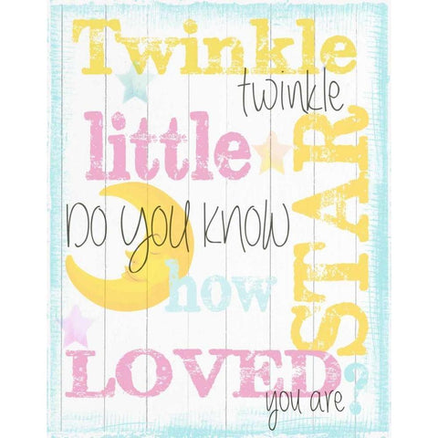 Twinkle 2 White Modern Wood Framed Art Print by Greene, Taylor