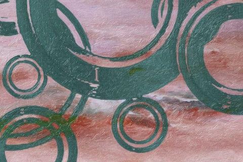 Azure Rings Black Ornate Wood Framed Art Print with Double Matting by Greene, Taylor