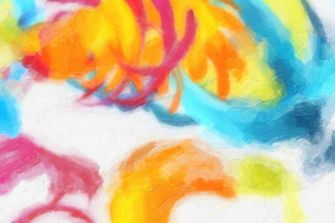 Spectrum Abstract White Modern Wood Framed Art Print with Double Matting by Greene, Taylor