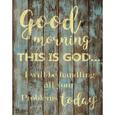 Good Morning Black Modern Wood Framed Art Print with Double Matting by Greene, Taylor