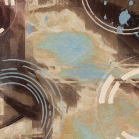 Orbstration 3 Gold Ornate Wood Framed Art Print with Double Matting by Greene, Taylor