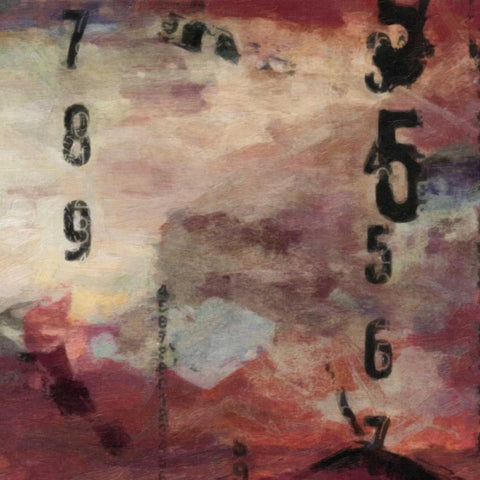 Number Study 2 Black Modern Wood Framed Art Print by Greene, Taylor